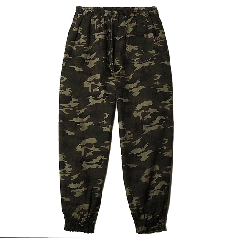 Camouflage Gersri Для мужчин s брюки для девочек осень карандашный гаремный штаны в стиле хип-хоп мужские Камуфлированные штаны, милитари брюки для девочек свободные удобные брюки больших размеров 5XL 6XL - Цвет: Camouflage