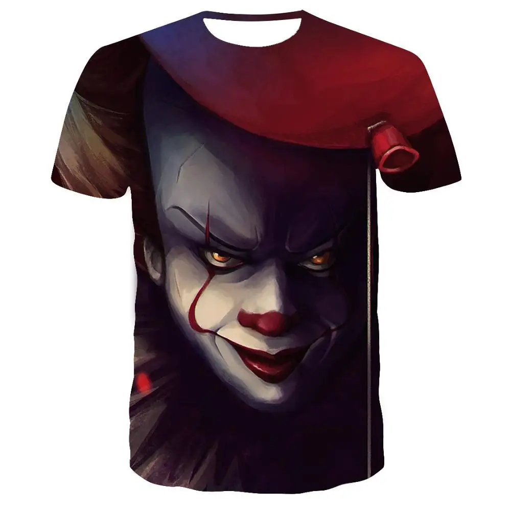 Женская футболка с принтом Мужская Джокера повседневная мужская круглым вырезом