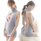 Осень 2022, сексуальный женский свитер с открытой спиной, водолазка с открытой грудью, вязаные пуловеры с вырезами, осенние свитера, женский джемпер