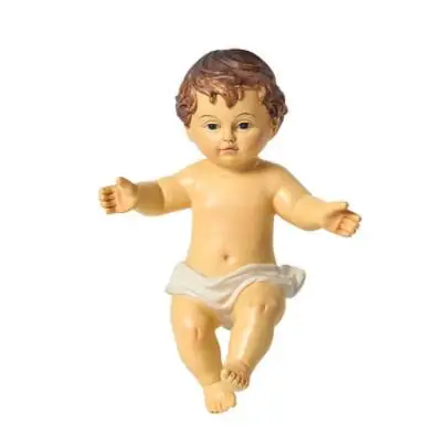 

Креативные европейские религиозные рождественские украшения для малышей, 28 см, ретро имитационная фигурка Иисуса, кукла из смолы, фигурка р...