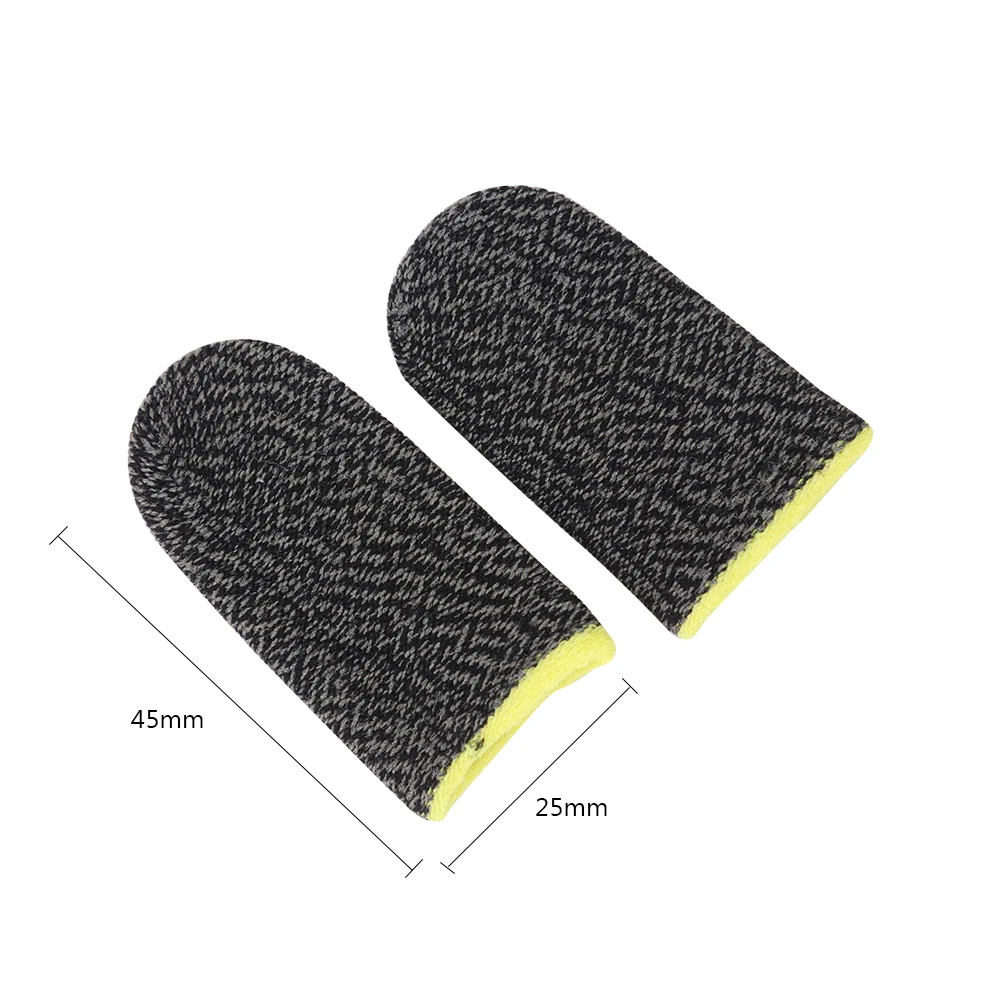 2 Pcs Breathable Game Controller Finger Cover Sweat Proof Gaming Thumb Sleeve Finger Thumb Sleeve Gloves for PUBG Mobile images - 6