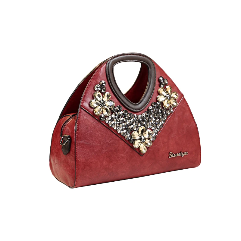 

Женская сумка из спилка с верхней ручкой, в стиле ретро