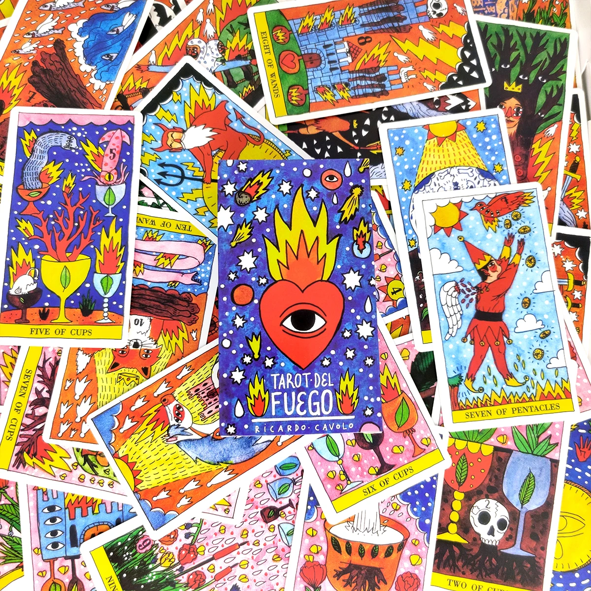 Карты Fire Tarot настольная игра на английском языке семейный подарок день рождения