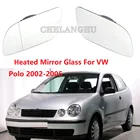 Стекло для автомобильного Зеркала для VW Polo 2002 2003 2004 2005 стекло для бокового зеркала с подогревом