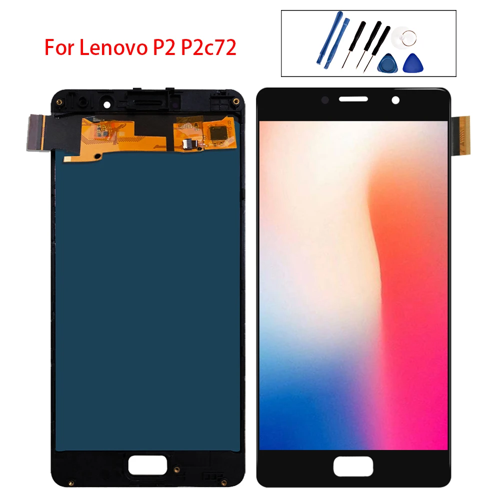 5 &quotдля Lenovo Vibe P2 ЖК дисплей сенсорный экран дигитайзер сенсор в сборе для P2c72 P2a42
