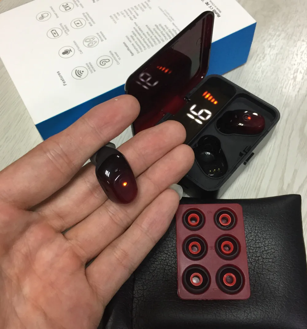 Беспроводные наушники Мини Спортивные Bluetooth 5 0 сенсорные беспроводные настоящие