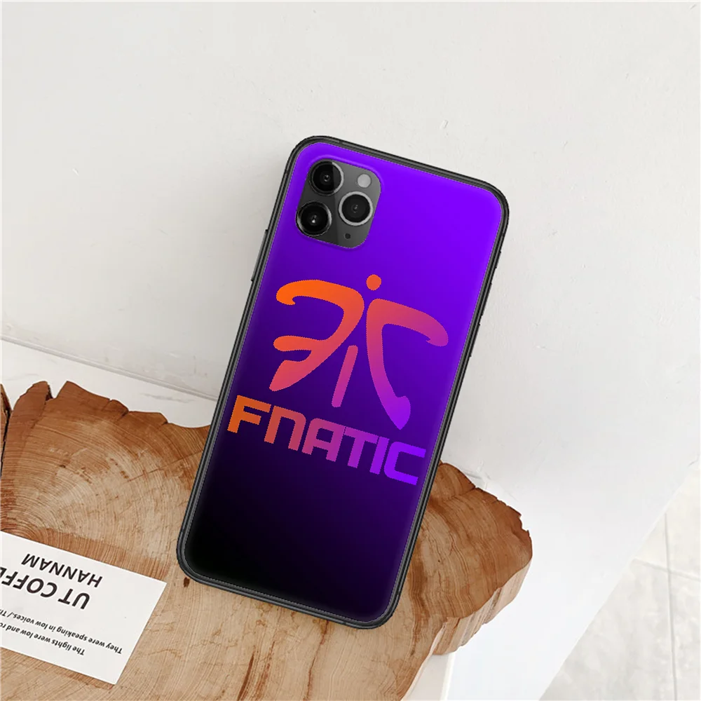 

CSGO Fnatic Logo Phone Case For iPhone 4 4s 5 5S SE 5C 6 6S 7 8 Plus X XS XR 11 12 Mini Pro Max 2020 black Etui Luxury Back