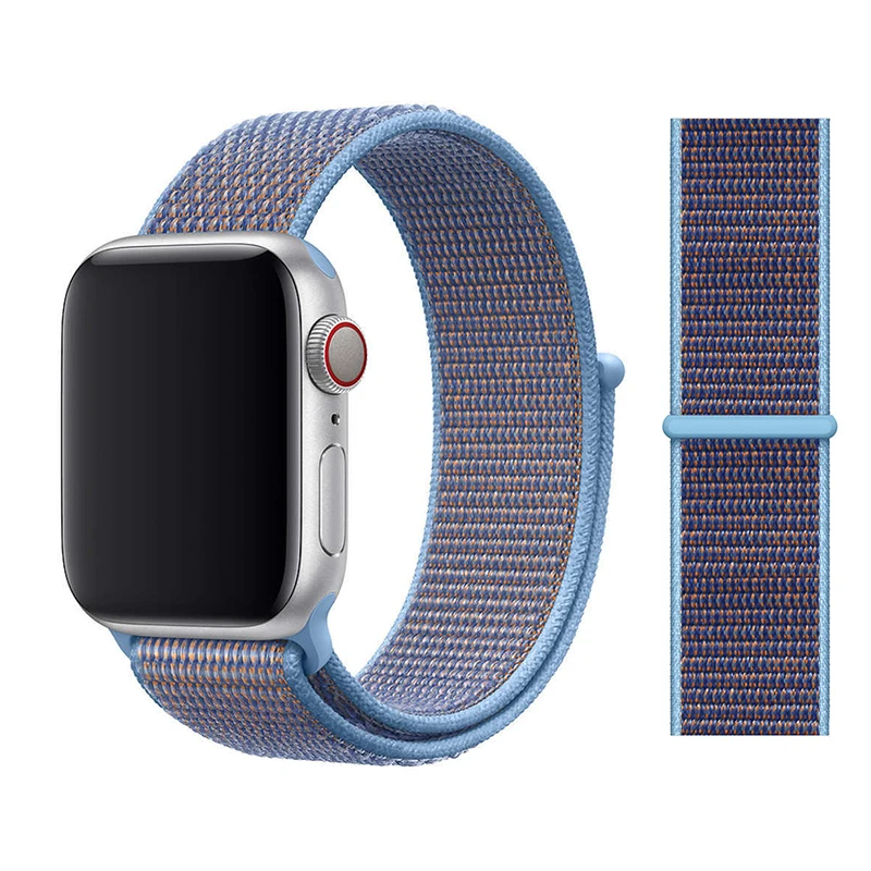 Cerulean Спортивная петля для Apple watch Band 4 5 correa iwatch 3 2 1 42 мм 38 мм 44 мм 40 мм Apple watch ремешок браслет pulseira аксессуары - Цвет ремешка: Cerulean