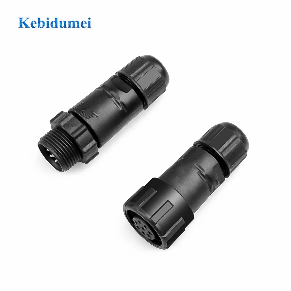 Kebidumei 8 Pin прочный нейлоновый корпус M14 IP68 Водонепроницаемый Соединительный