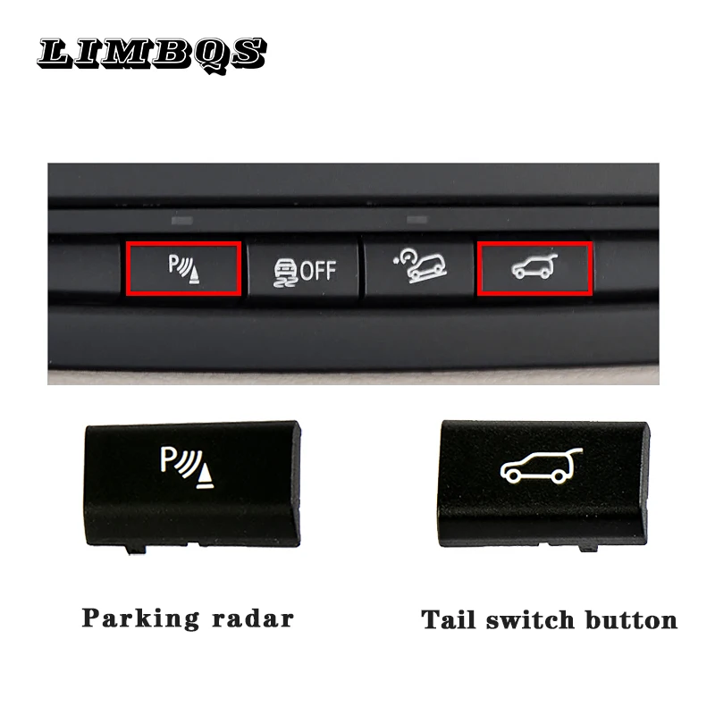 

Trunk lock release switch for bmw f01 f10 f11 f12 f20 f22 f25 f26 f30 f32 f48 e89 g11 plastic black Tailgate switch cover cap