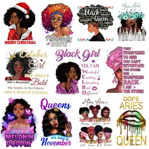 Красивые патчи для одежды в африканском стиле, женские футболки, толстовки, самодельные виниловые блестящие наклейки с теплопередачей