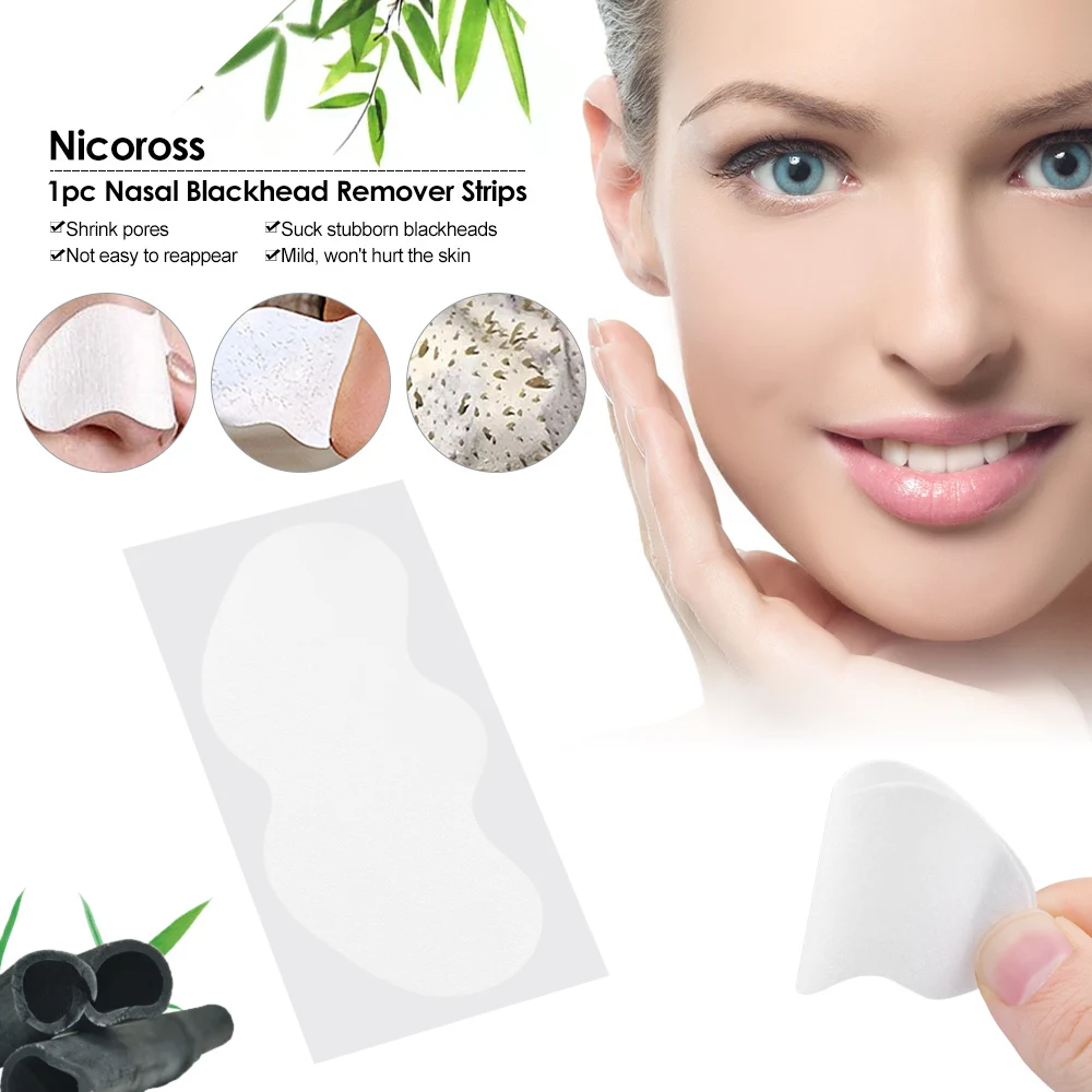 5 шт. очистка пор на носу с бамбуковым углем черным и белым цветом|Средство для