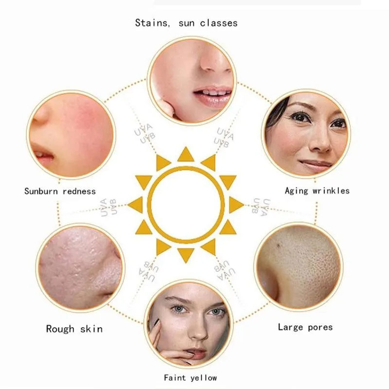 

Spf 100 (pa +++) Multi-effect Sunscreen Cream Moisturizing Brighten Skin Tone Conceal Blemish Long-lasting Sun Protection