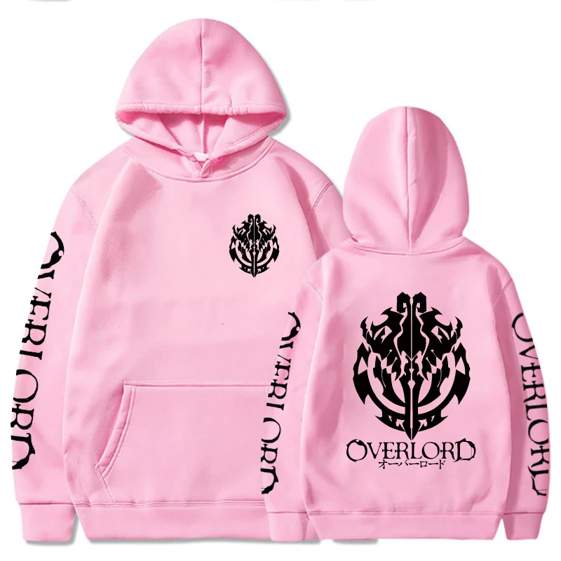 

Overlord Logo Long Sleeve Casual Loose Fit Print Anime Unisex Hoodie