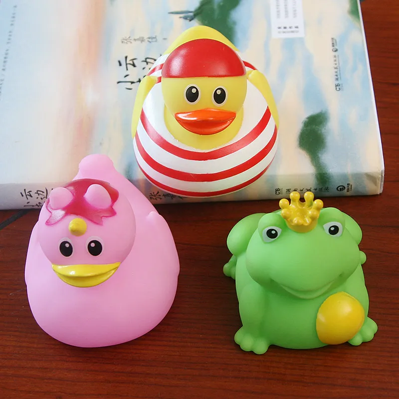3 шт. детские водные игрушки для ванной плавающая резиновая розовая утка моряки