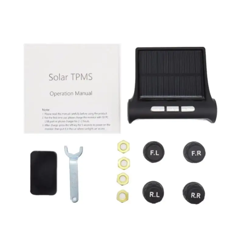 Датчик давления в шинах автомобиля беспроводная система контроля с ЖК-дисплеем |