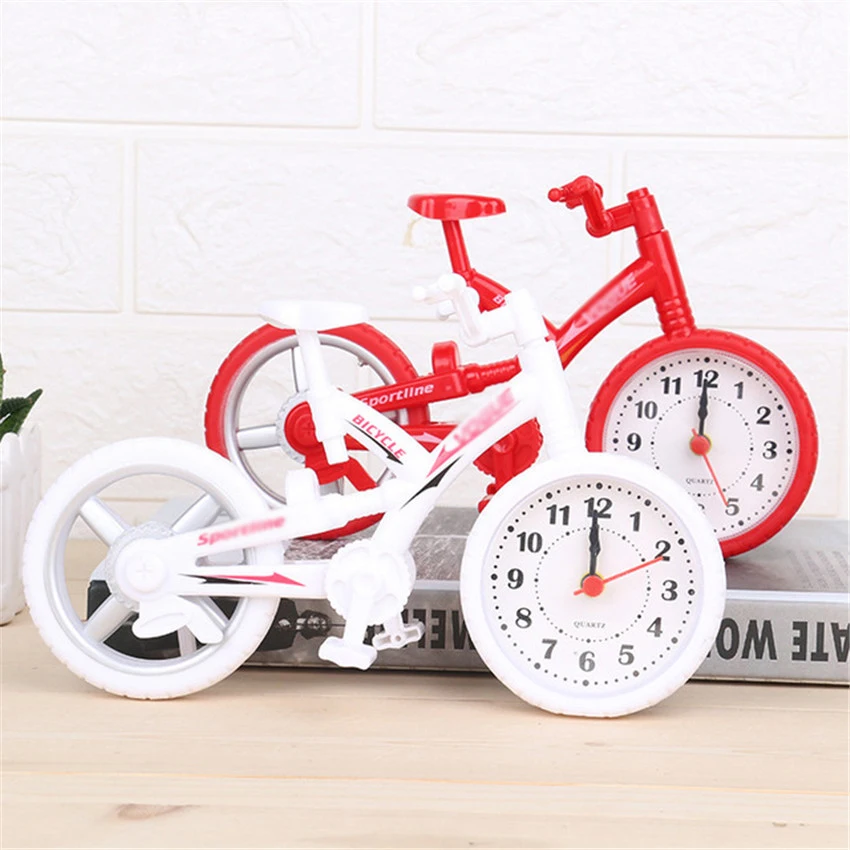 

Bicycle Digital Clocks Creative Vintage Desktop Clocks Children Kids Bedside Alarm Clock Living Room Study Table Clock Ornaments