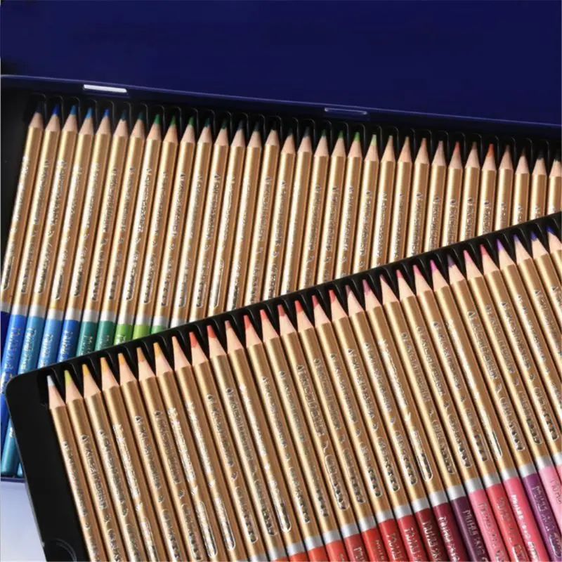 

72Colors Oil Color Pencils Set Sketch Pencil No-Toxic Wood Soft Bright Color Pen