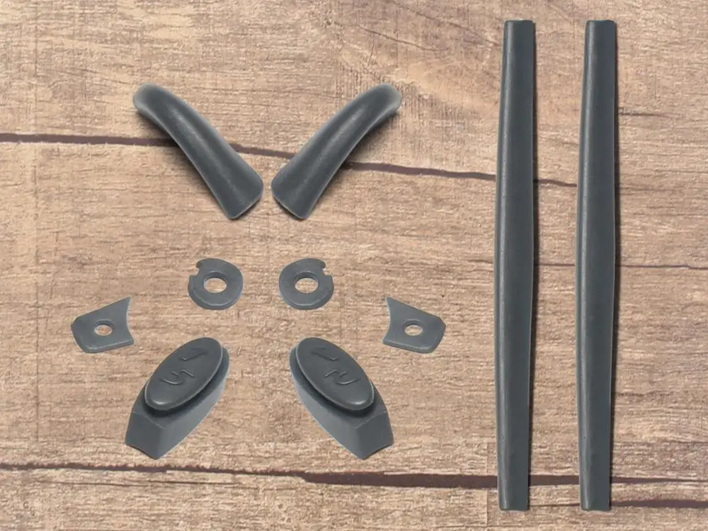 Gray Rubber Kit Vonxyz 20+ выбор цвета поляризованные Сменные линзы для-оправа Окли Джульетта - Цвет линз: Gray Rubber Kit