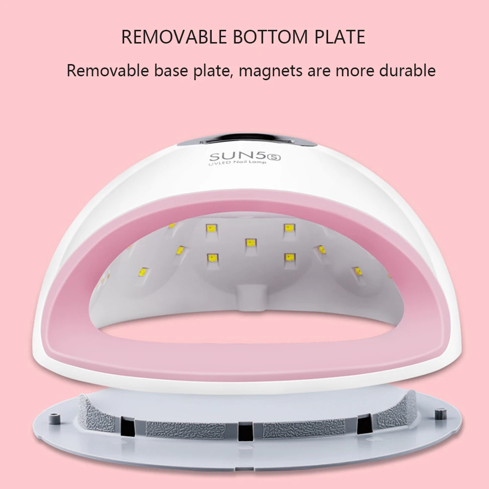 Светодиодная УФ лампа для ногтей SUN5 S 72 Вт 30 шт. СВЕТОДИОДНЫЙ с датчиком движения