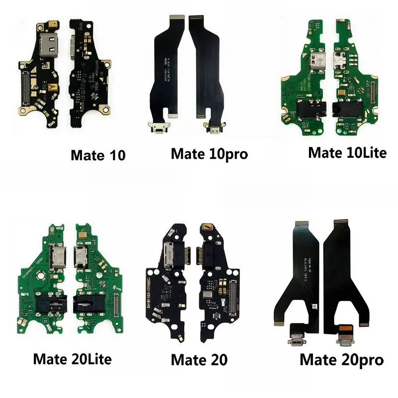 

Новый модуль микрофона + USB-порт для зарядки, гибкий кабель, соединительные детали для Huawei Mate 20, 10, 9 Pro, Lite, P Smart Plus 2019