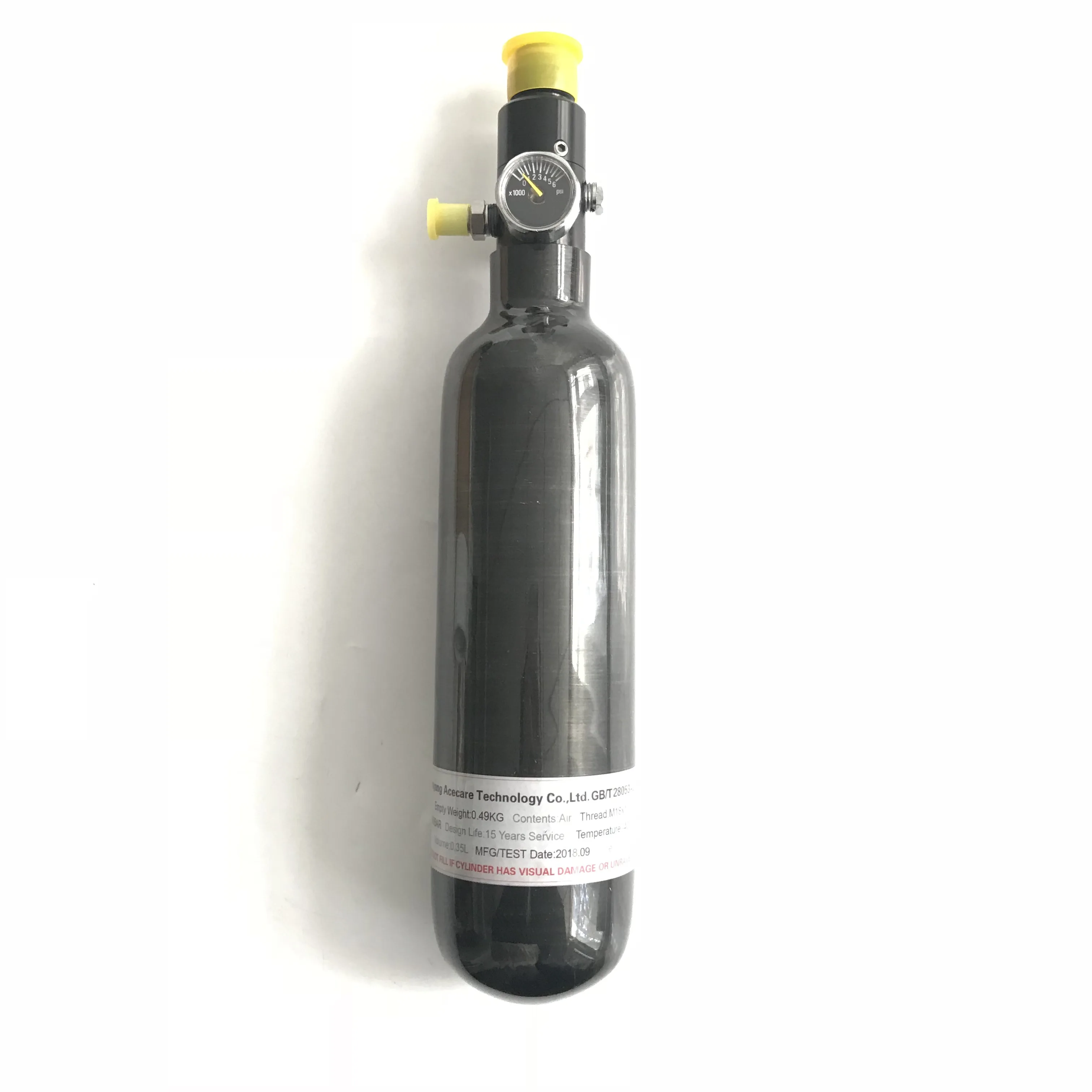 AC303561 Acecare высокого давления HPA сжатый Воздушный бак для пейнтбола 0.35L GB газовый