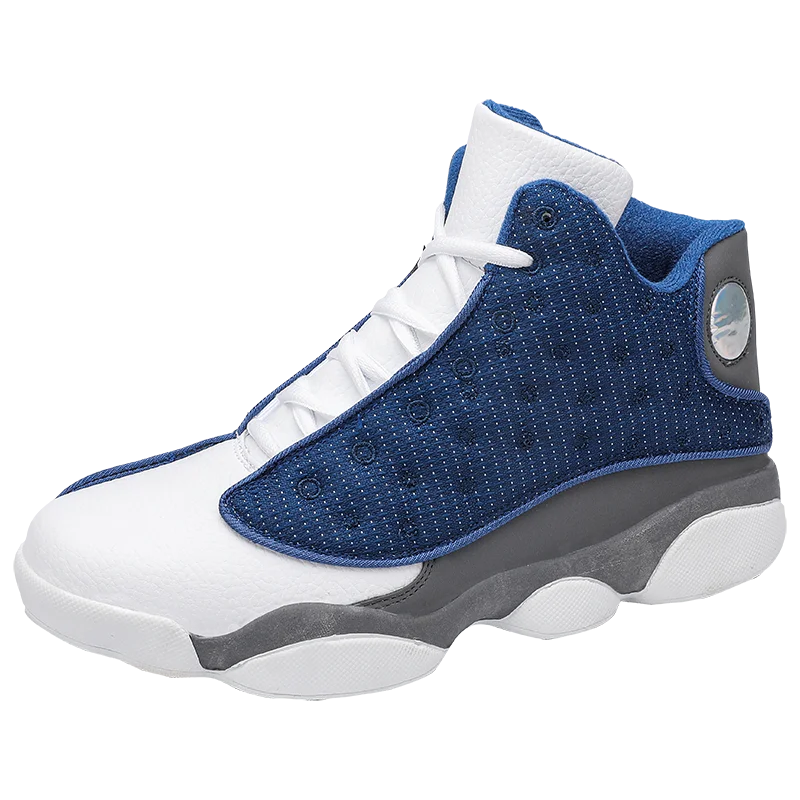 

Men Basketball Shoes Breathable Comfortable Sports Ankle Boots Athletic Training Boots Durable Rubber Outsole Sneakers Big Size