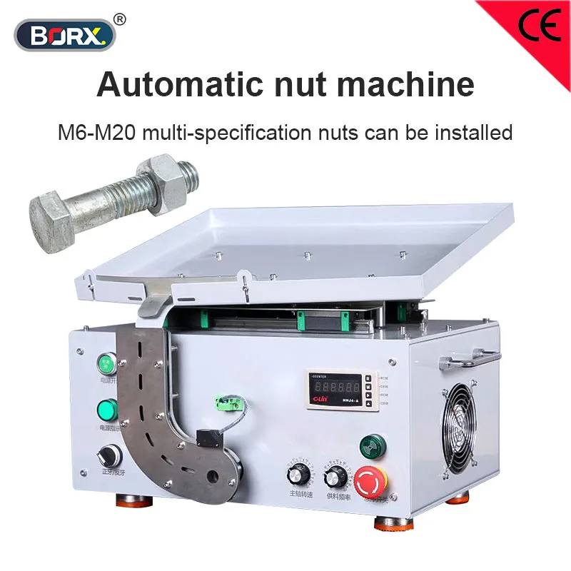 

Automatic M6 - M20 nut installing machine Hexagon nuts screwing tool automatic nuts locking machine