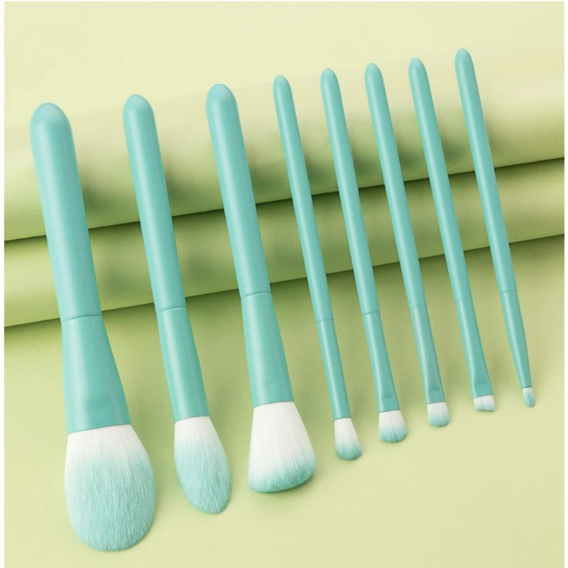 Fashion Colourful Makeup Brushes Set Professional Powder Foundation Eyeshadow Cosmetic Make Up Beauty Tool 8pcs set