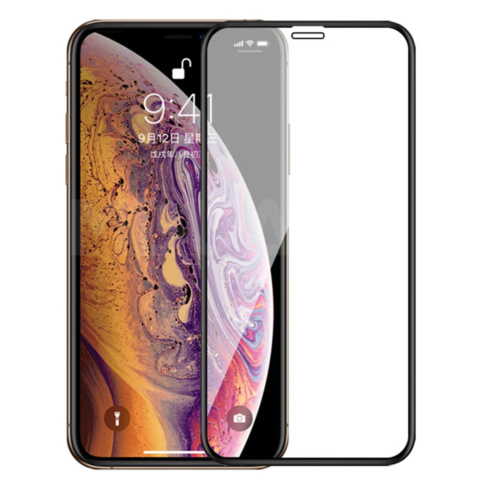 

50pcs/lot 10D Tempered Protective Glass For iPhone 11 Pro Max XR XS X 7 Plus 8 6 6S Glass Explosion-Proof Screen Protector Film