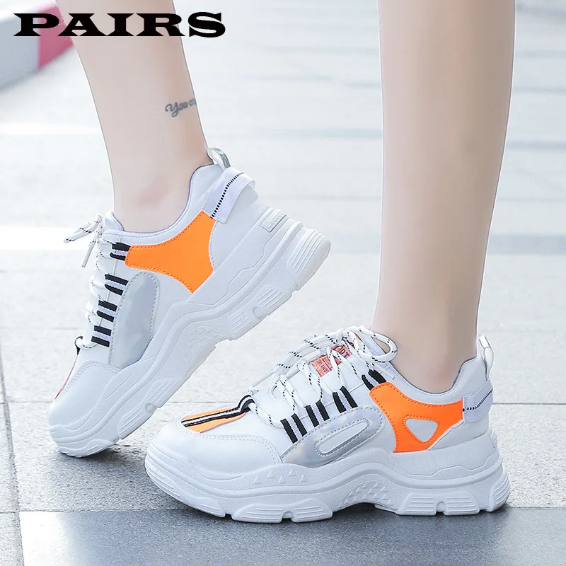 2019 Осенняя Повседневная обувь женская из вулканизированной резины на шнуровке с