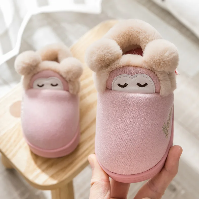 Тапочки детские х/б Нескользящие на осень/зиму|Тапочки| |