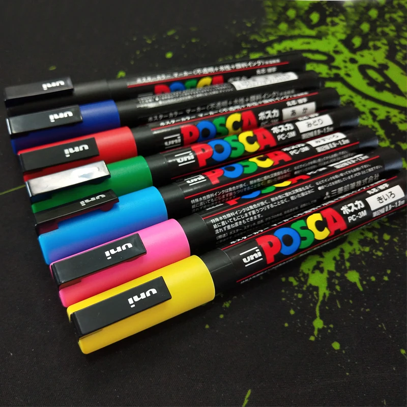 Uni mitsubishi Posca PC 3M ручка для рисования с тонким наконечником 0 9 1 3 мм 15 цветов/набор|uni