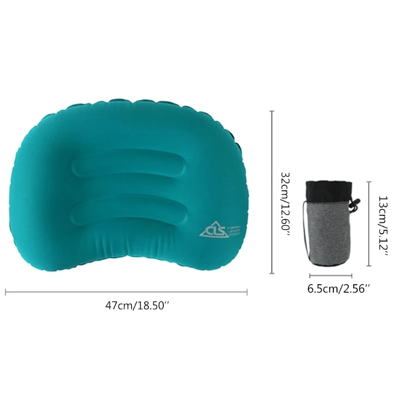 

Portable Inflatable Pillow Travel Ultralight Air Pillow Neck Pillow Camping Sleeping Gear Fast Use TPU K3NC