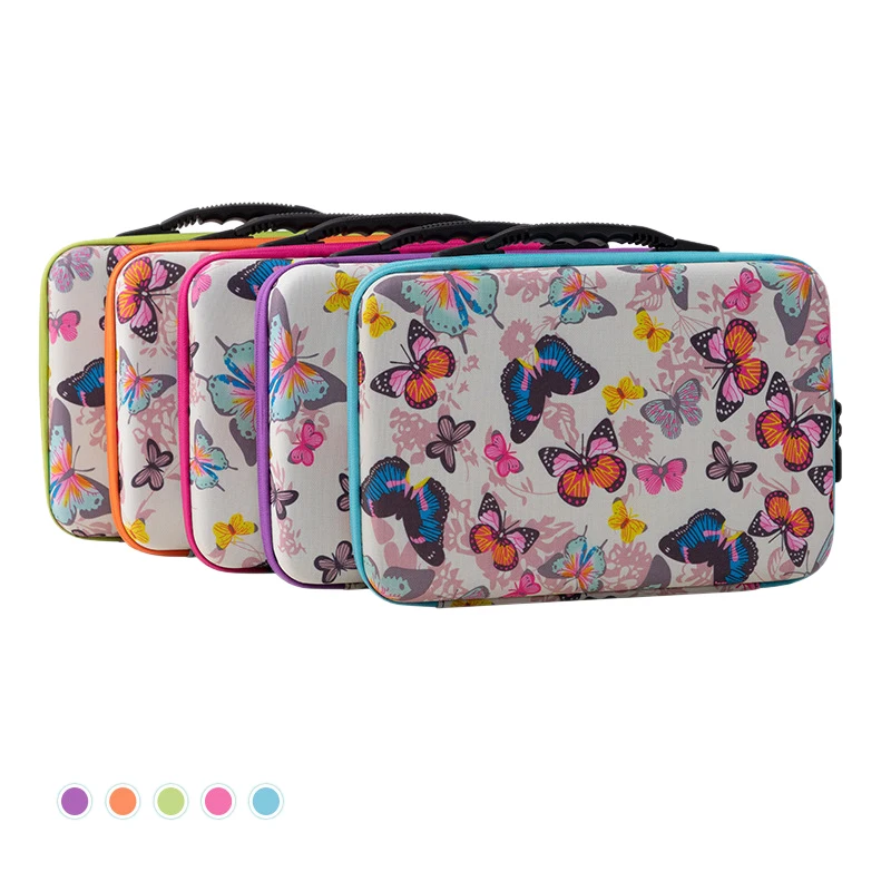 

15/30/60/120 Bottles Of Diamond Painting Accessories Container Zipper Storage Bag Suitcase 5D Butterfly Embroidery Tool New