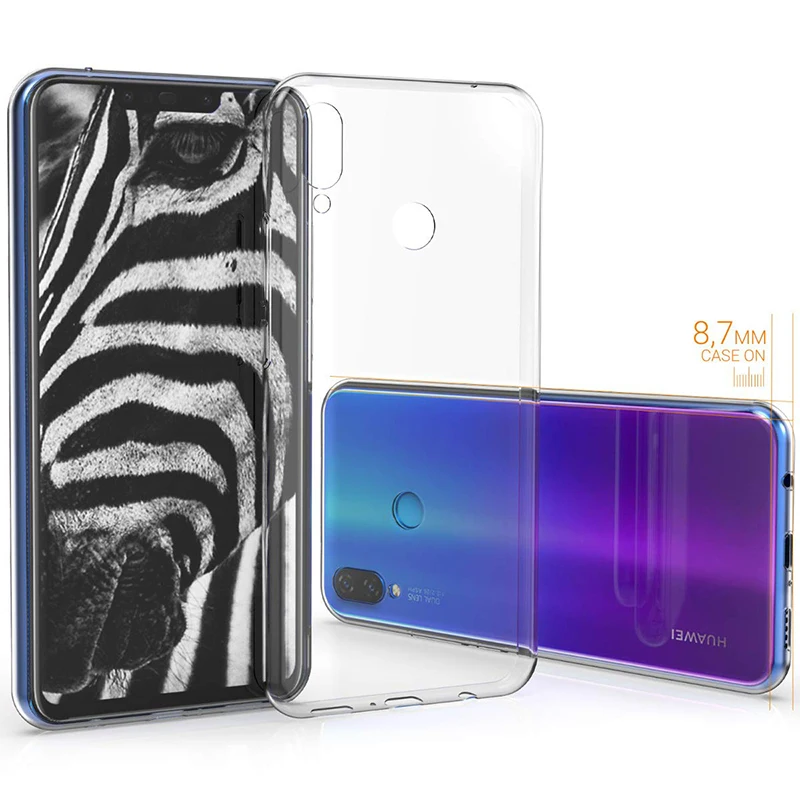 Прозрачные ТПУ чехлы для телефонов Huawei Nova 3i P Smart Plus 2018 Чехол Мягкий силиконовый