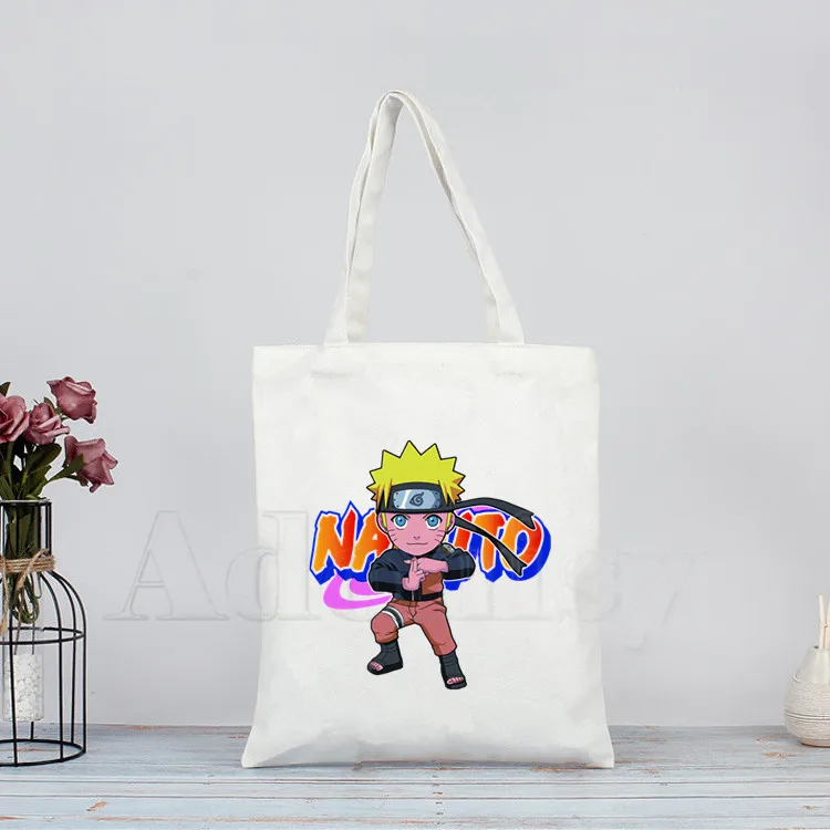 Наруто персонаж/Учиха/Итачи/Узумаки/Саске/Какаси женская сумка Холст Tote сумки