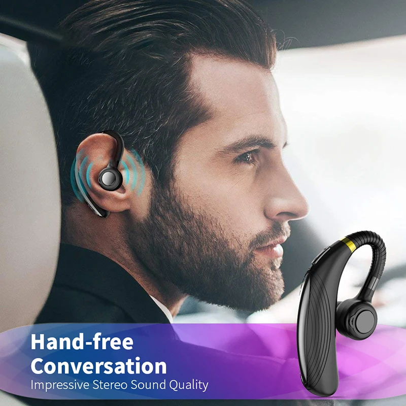 

AWEI E29 long standby Bluetooth universal business driving wireless Bluetooth headset Hanging ear sports sweatproof headphones