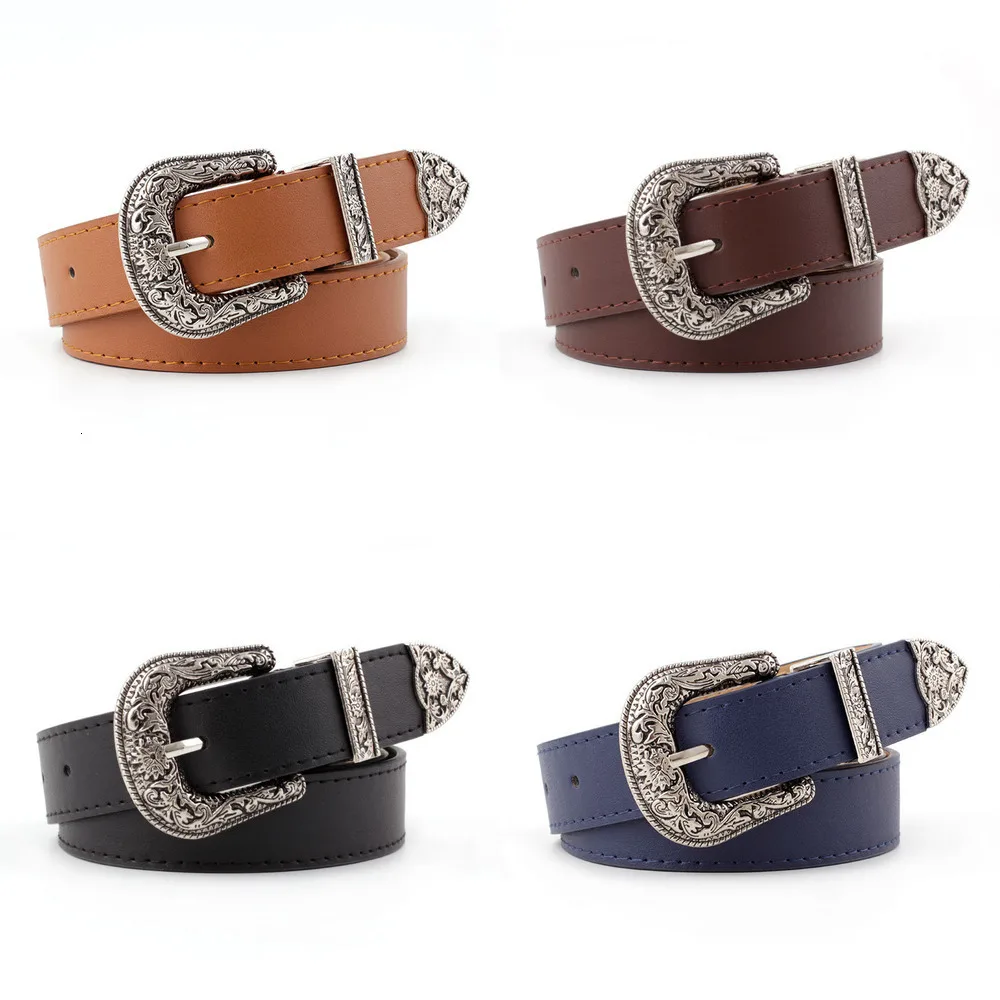 Classic Metal Pin Buckle Black Leather Belt Female Fashion Casual Deduction Side Wild Belts For Women Student Jeans Trousers | Аксессуары