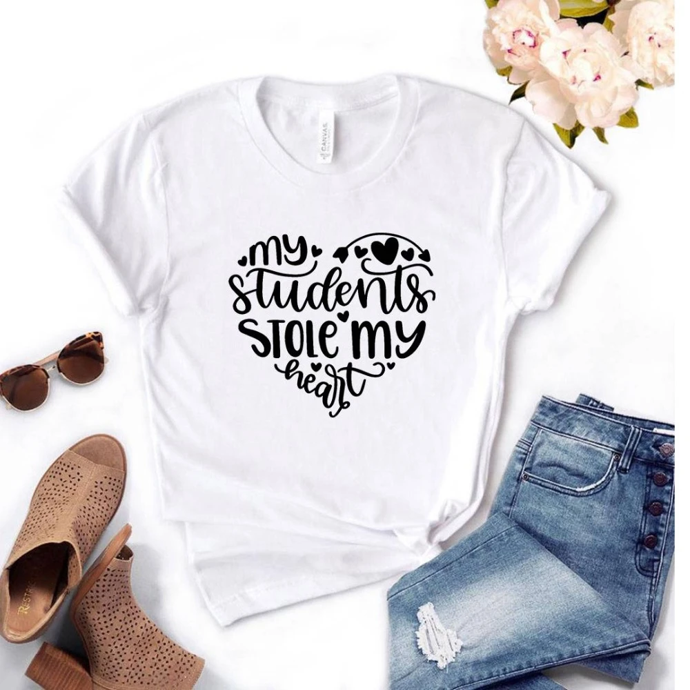 Новое поступление 2020 модная весенняя Футболка с принтом Мой студент и надписью My