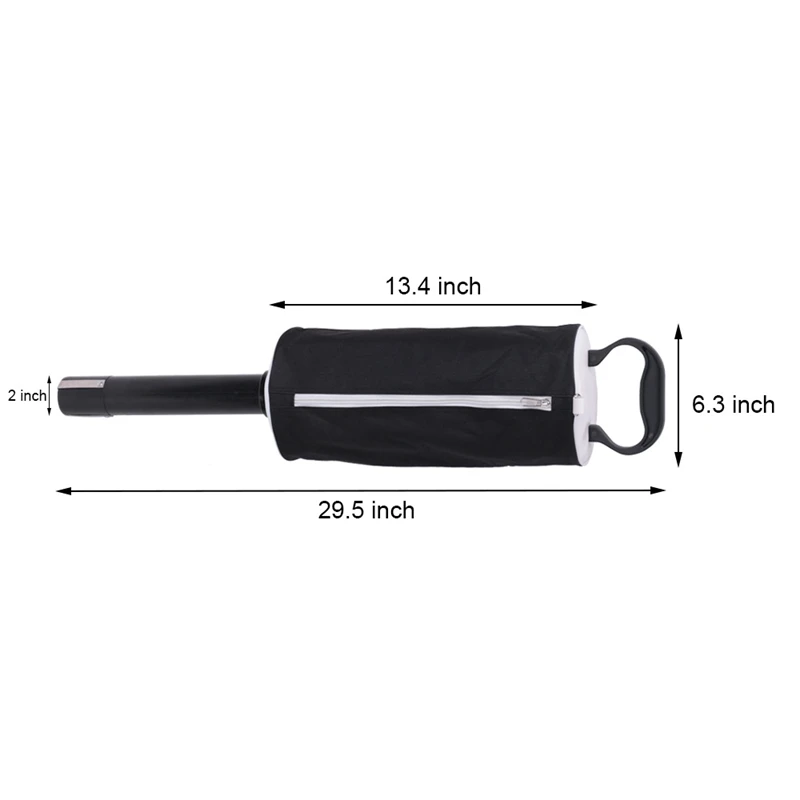 

Retriever Pocket Scooping Device Storage Bag Zipper Pick Up Bag Golf Ball Pick Up Shag Bag Golf Gifts for Men