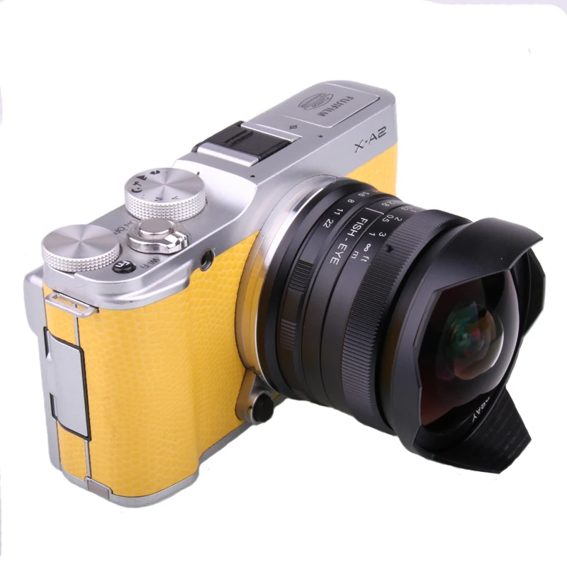 7 5 мм f2.8 рыбий глаз 180 APS-C ручной фиксированный объектив для Canon EOS-M крепление E Fuji FX