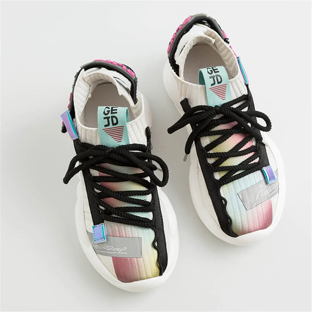 DORATASIA/новые модели лидеры продаж Цветной светильник носок кроссовки Женская
