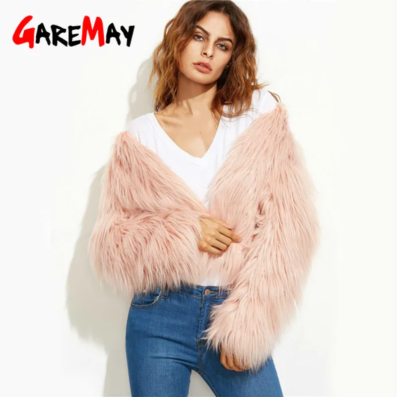 шуба из искусственного меха fur coat дубленка женская куртка пальто женское Шуба