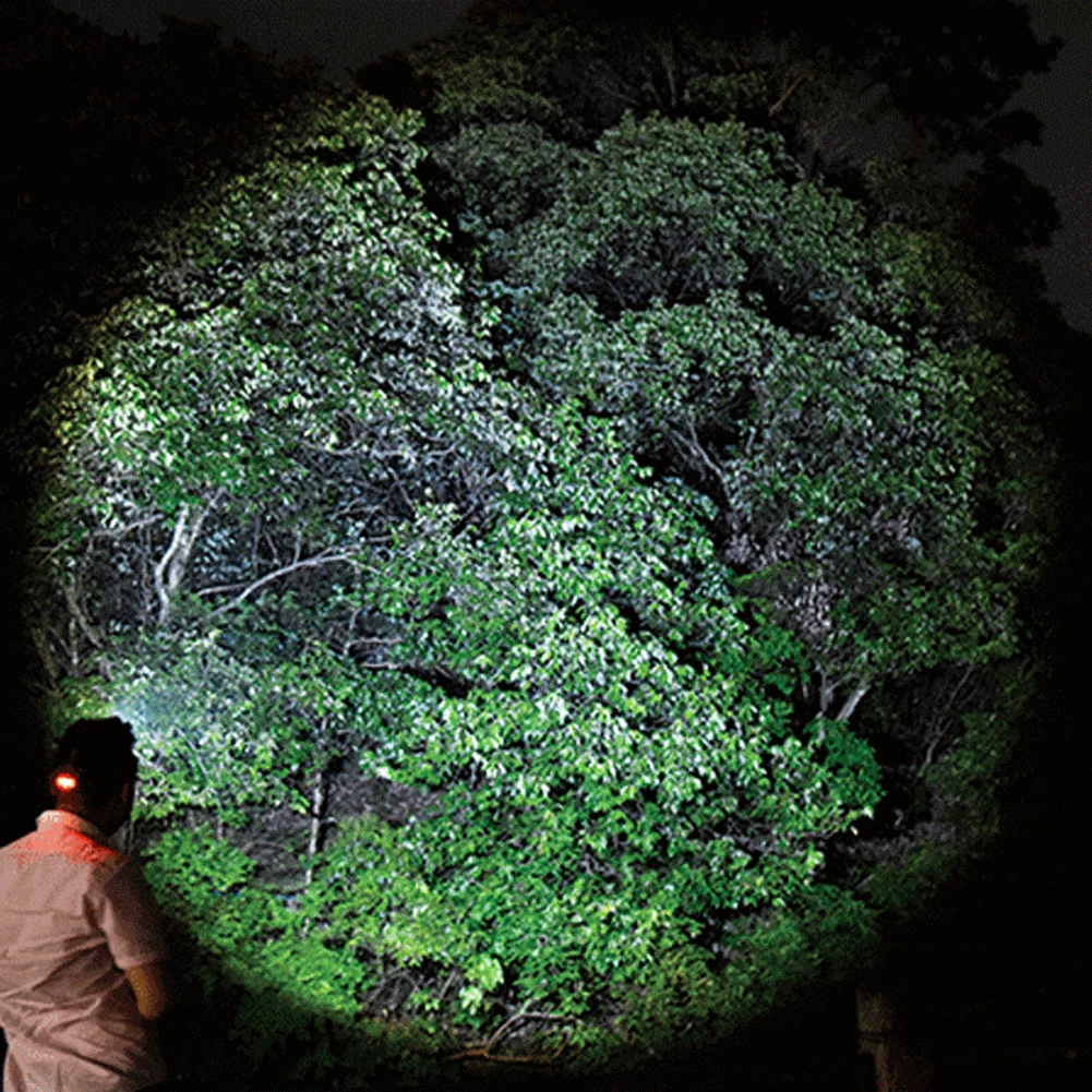 10000лм желтый свет светодиодный налобный фонарь xml T6 Перезаряжаемый 18650 зум-фокус