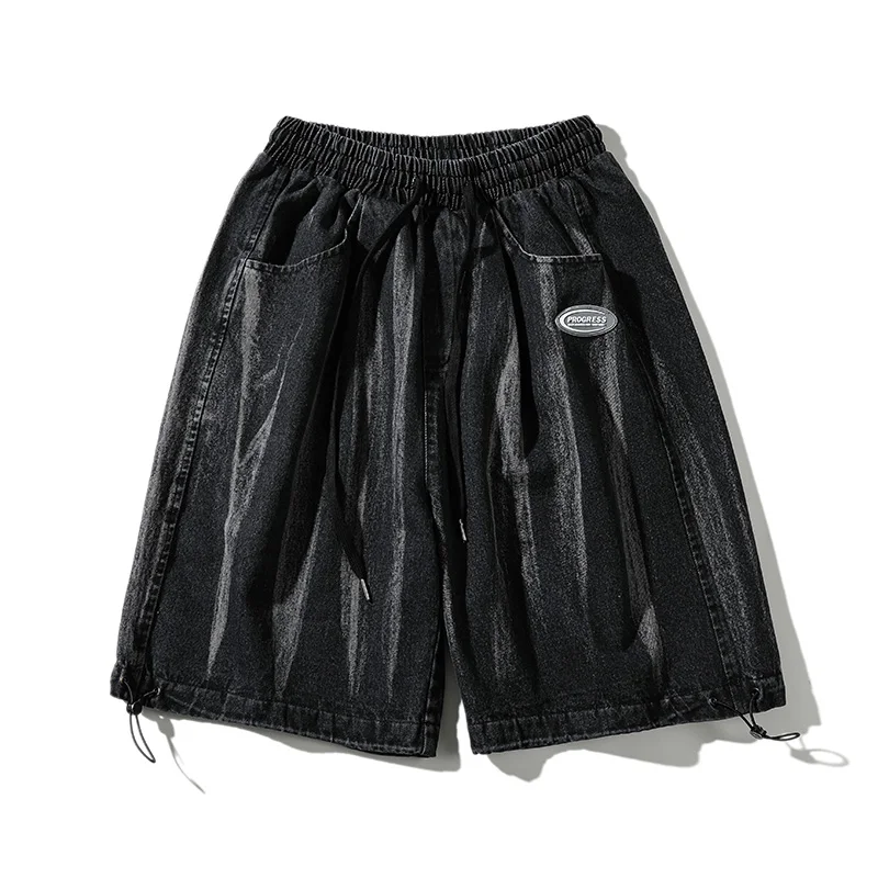 

Men Fashions Jeans Shorts 2021 Summer Mens Korean Streetwear Pockets Denim Short Men Cargo Pants 5XL