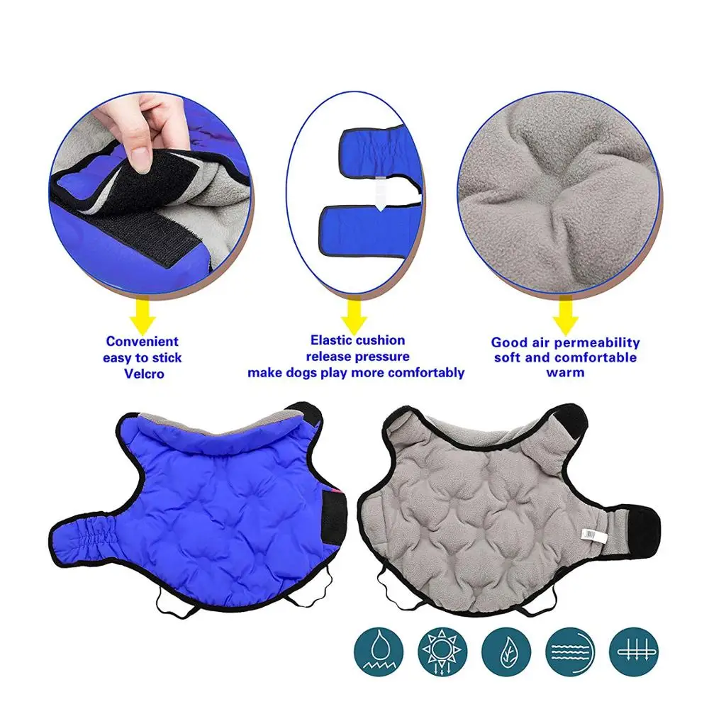 Одежда с принтом в виде собак зимние теплые Pet куртки для щенков