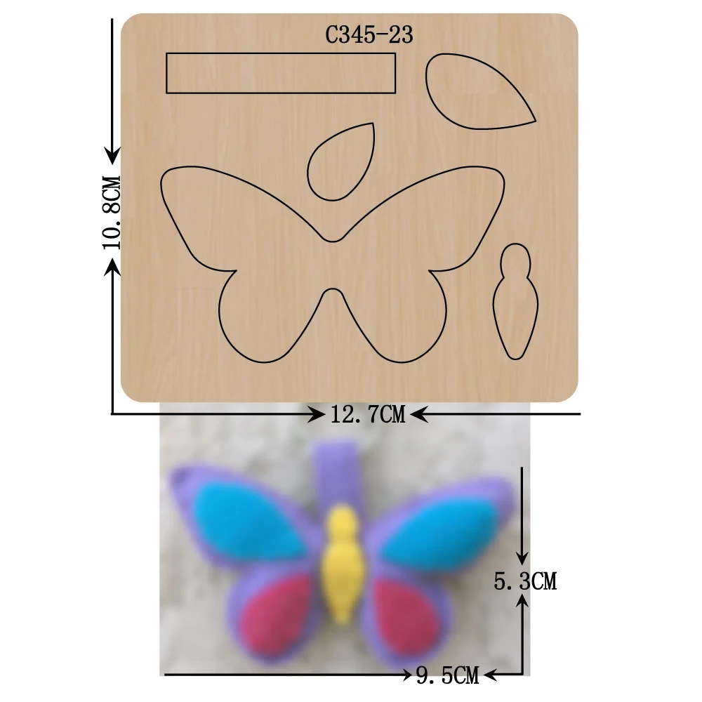 Новые деревянные штамповки для скрапбукинга с бабочками C 345 23 штампы обычных