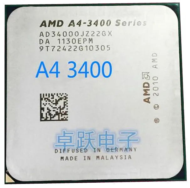 AMDAMD A4 Series 3400 двухъядерный процессор 100% рабочий настольный Бесплатная