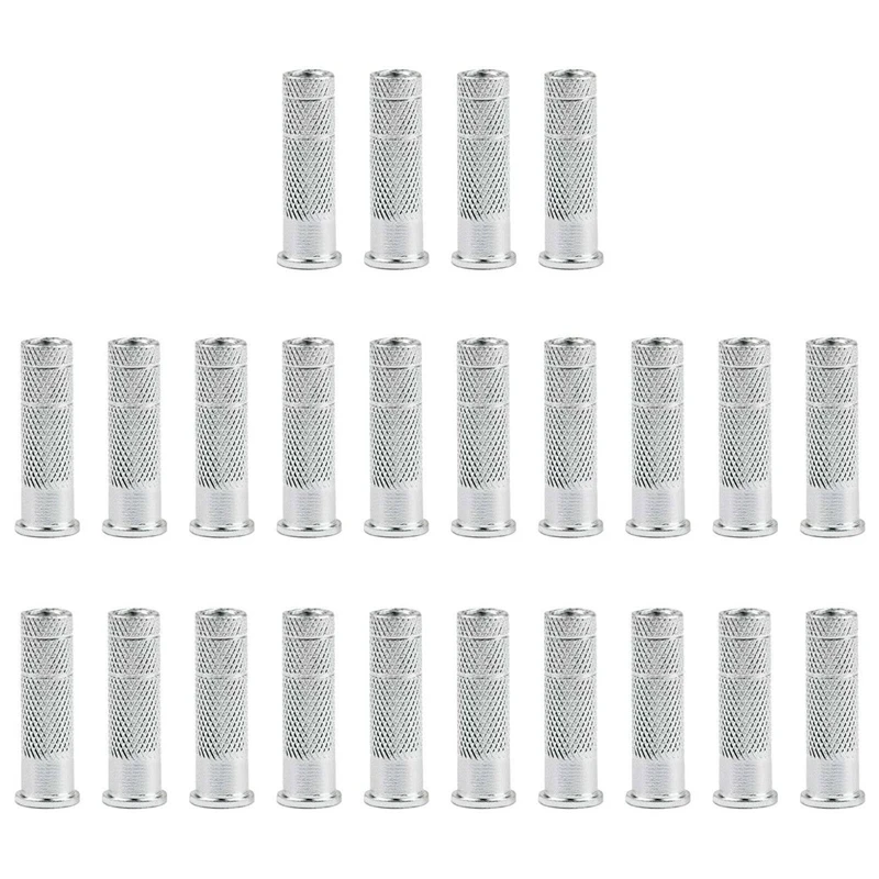 

50Pcs Aluminium Insert Nock Thread Fit Inner Diameter 6.2 Mm Arrows for Archery